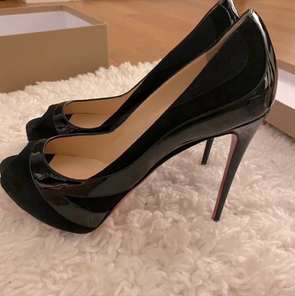 Christian Louboutin YOULAPEEP 120 Peep Toe 👀 Rare Hard to Find Style 👀 40.5 - Picture 5 of 14